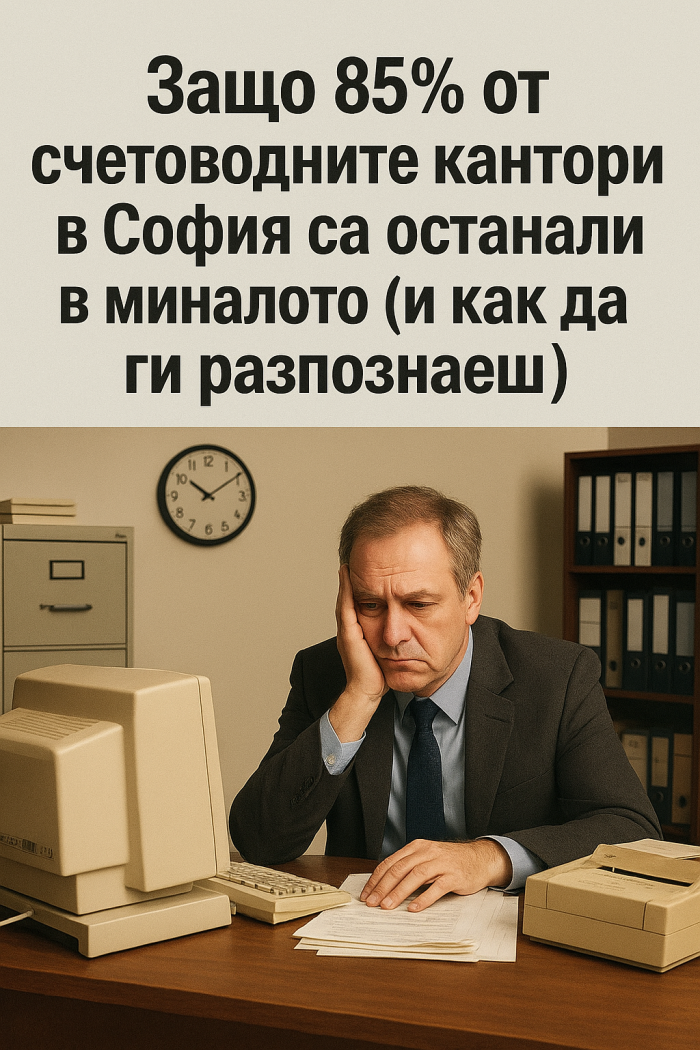 Защо 85% от счетоводните кантори в София са останали в миналото (и как да ги разпознаеш) Защо 85% от счетоводните кантори в София са останали в миналото (и как да ги разпознаеш)